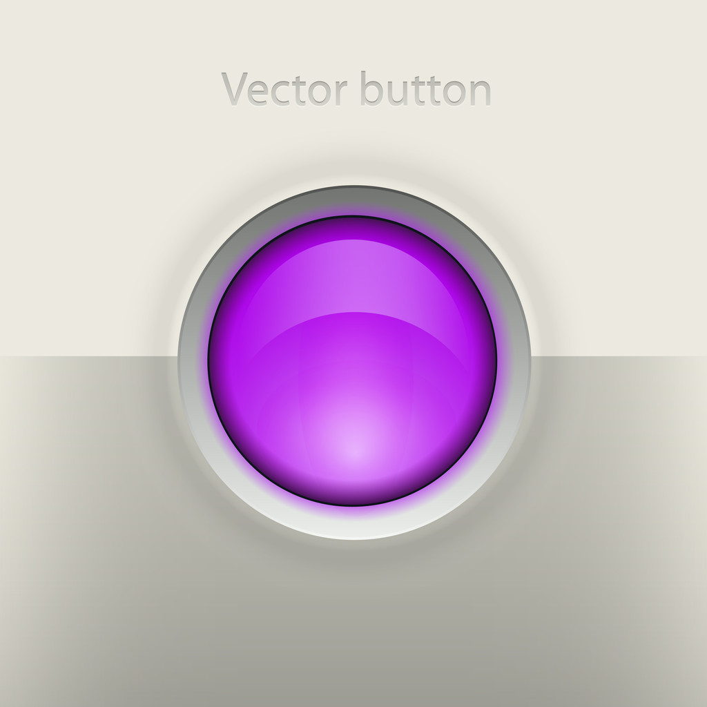 Button round violet - Vector, Image