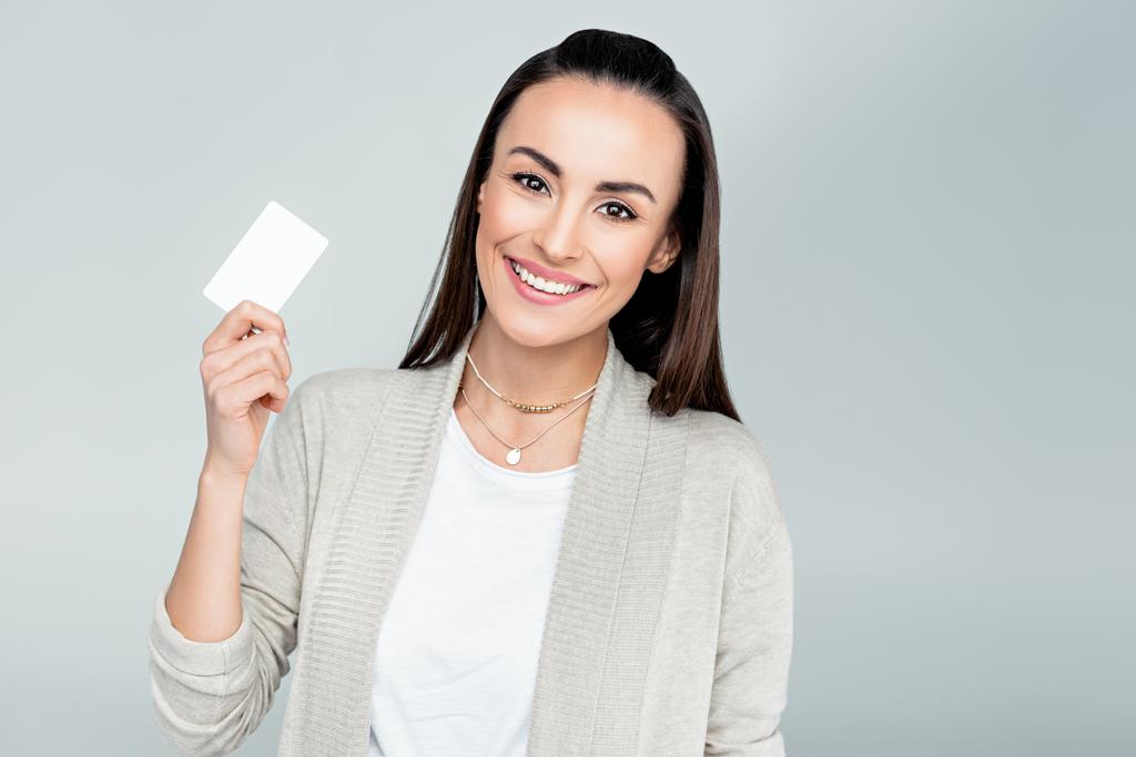 Hitelkártyával rendelkező nő - Fotó, kép
