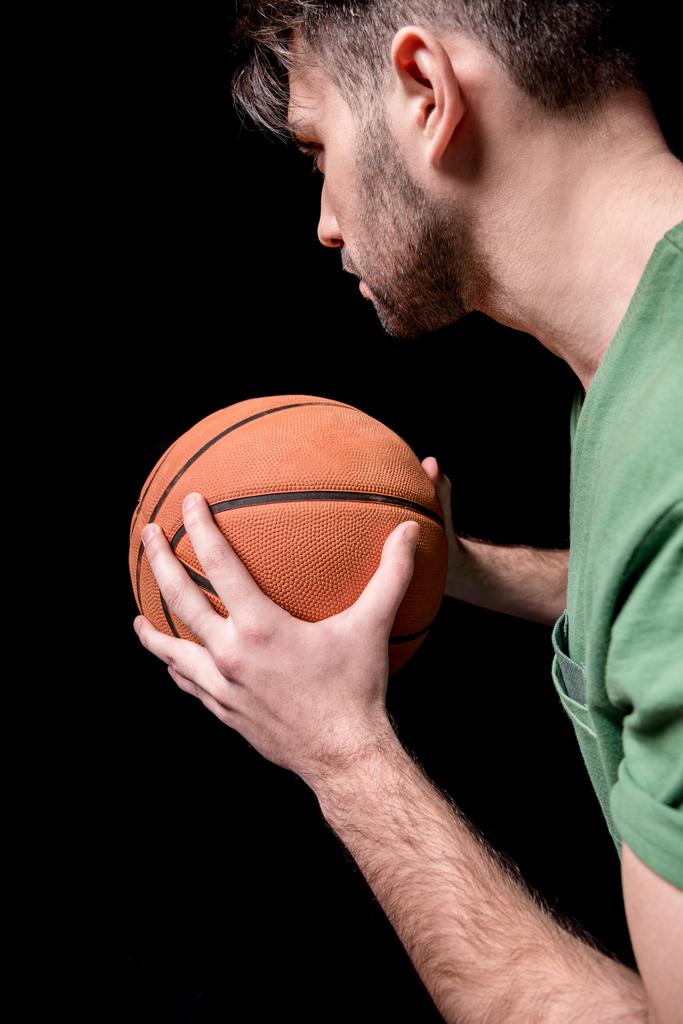 férfi kosárlabda labda - Fotó, kép