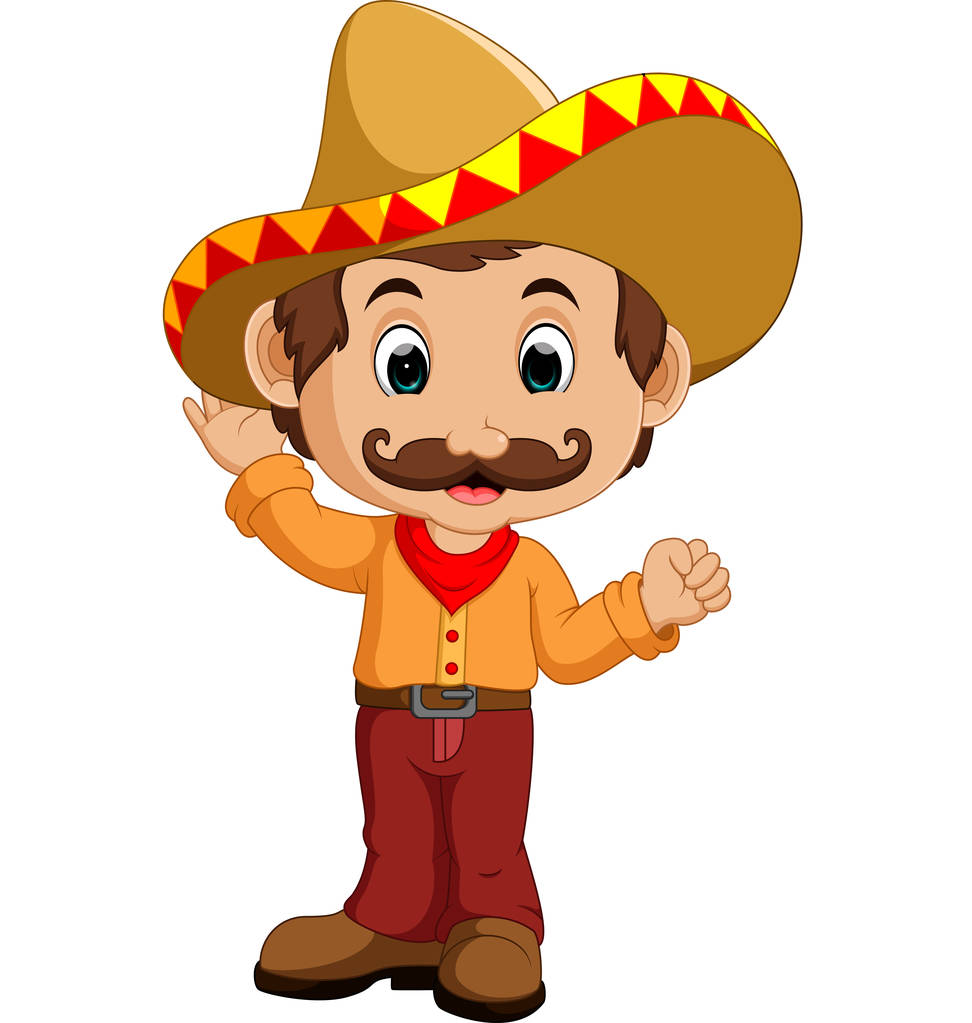 Mexican Cartoon Character - Vector, Image