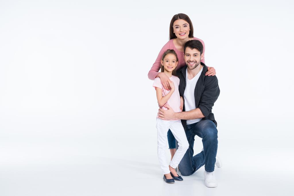 glückliche Familie mit einem Kind  - Foto, Bild