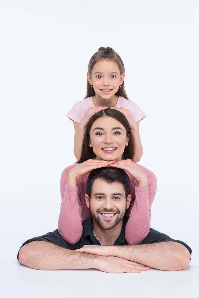 Familia feliz con un niño
    - Foto, Imagen