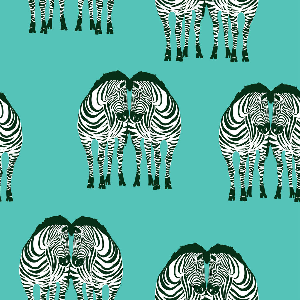 бесшовные Патерн зебры - Вектор,изображение