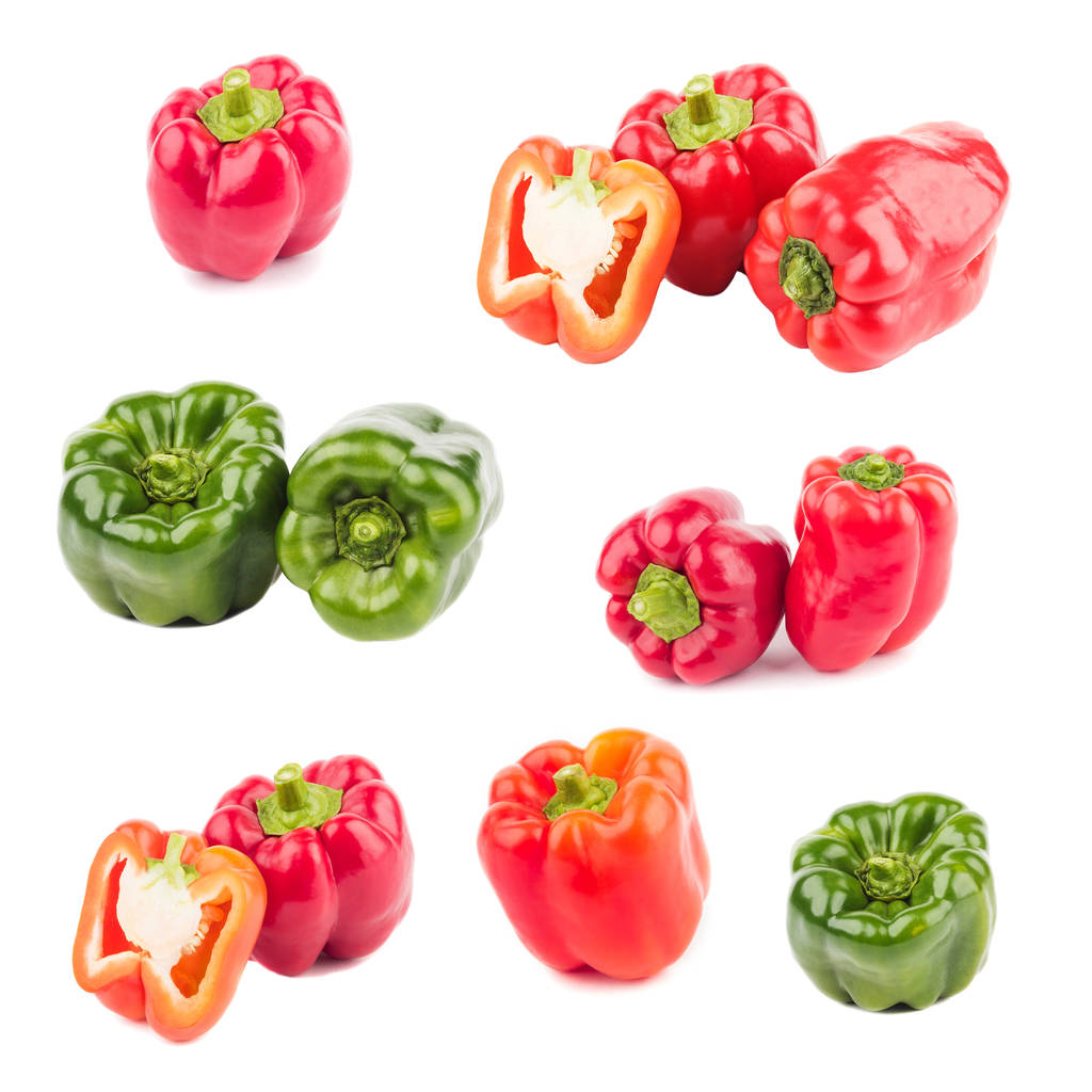 Набор различных вариаций красного и зеленого перца
 - Фото, изображение