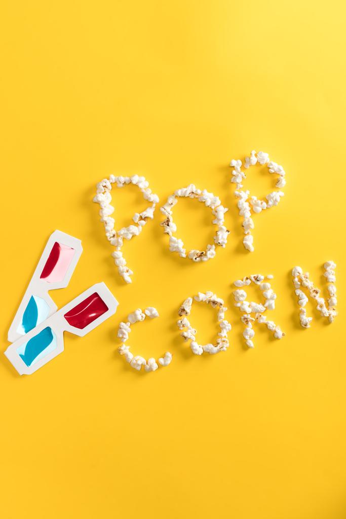 Pop corn belettering   - Foto, afbeelding