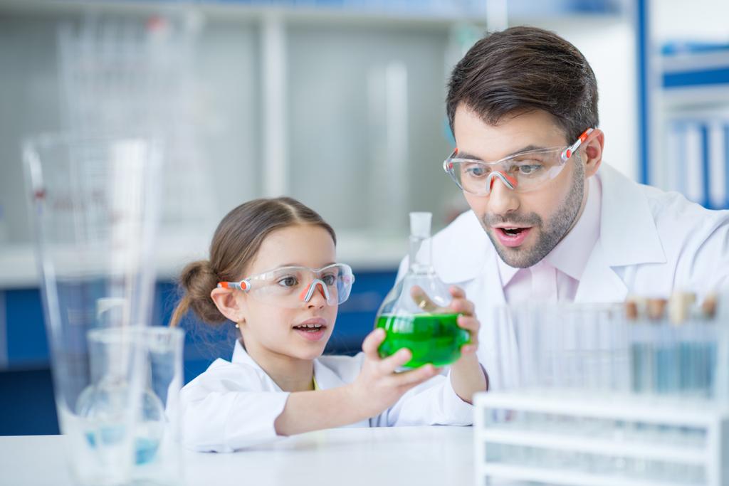 Teacher and student scientists - Photo, Image
