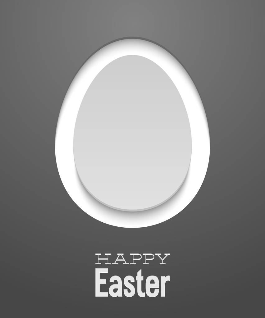 Velikonoční přání s vejcem. - Vektor, obrázek
