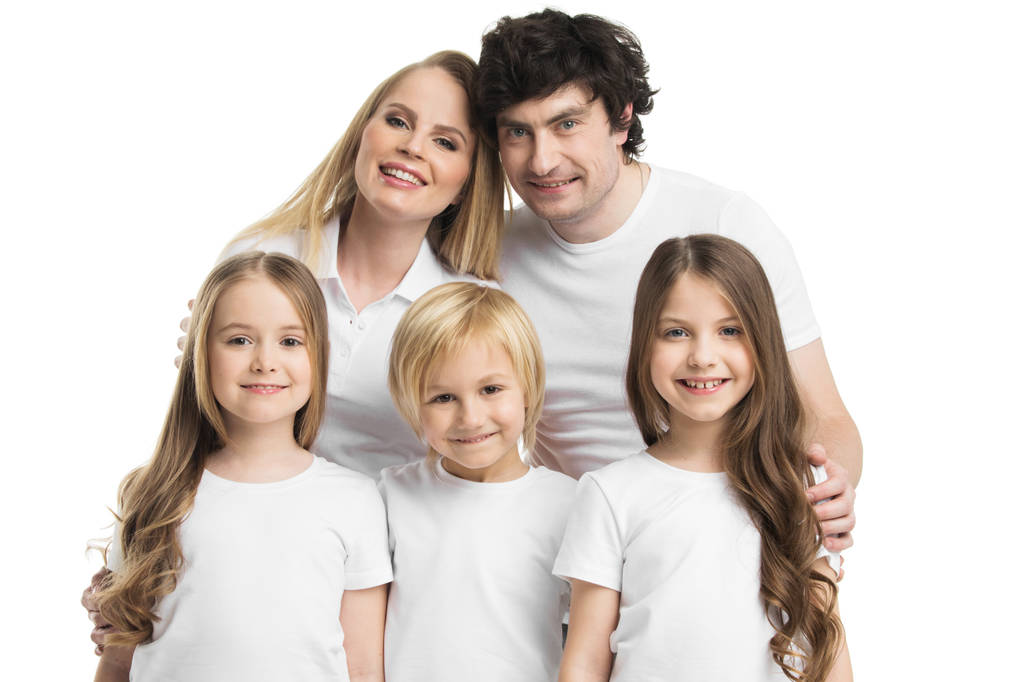 Retrato de família com crianças
 - Foto, Imagem