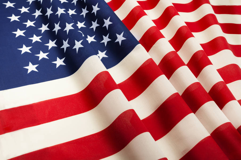 Bandiera increspata degli Stati Uniti d'America
 - Foto, immagini