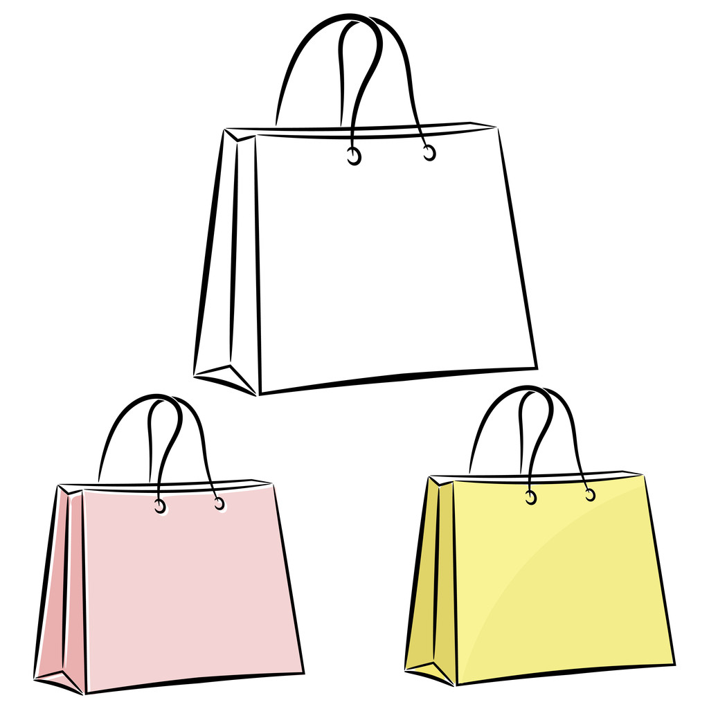 Bolsa feminina para fazer compras. eps10
 - Vetor, Imagem
