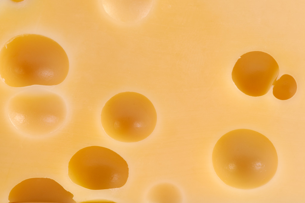 Pedazo de sabroso queso
 - Foto, Imagen