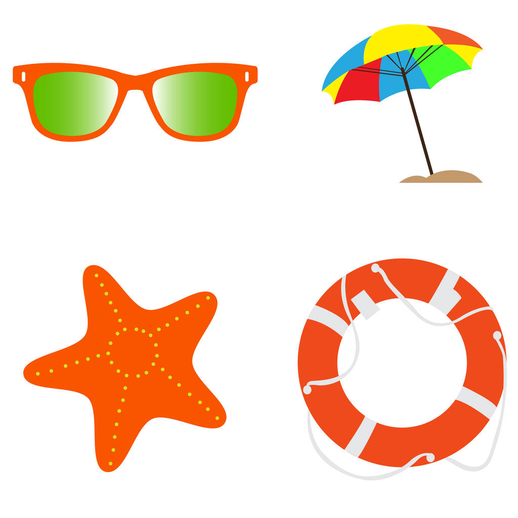 Set di icone estive
 - Vettoriali, immagini