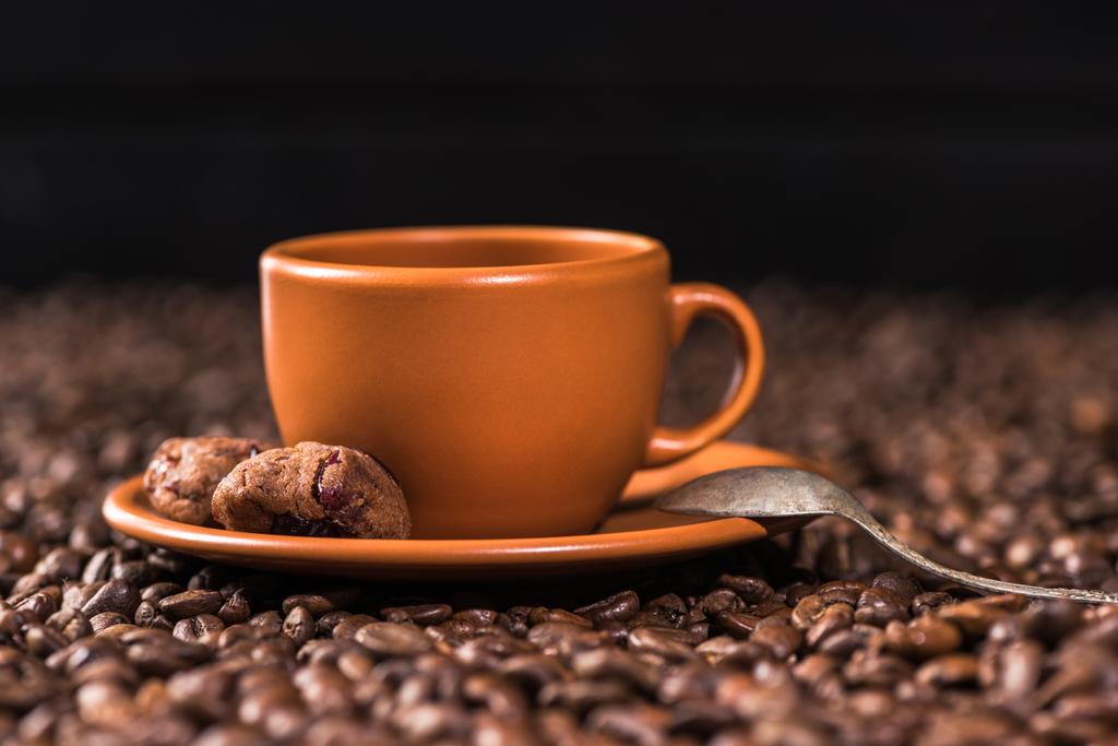 šálek kávy a sušenek - Fotografie, Obrázek