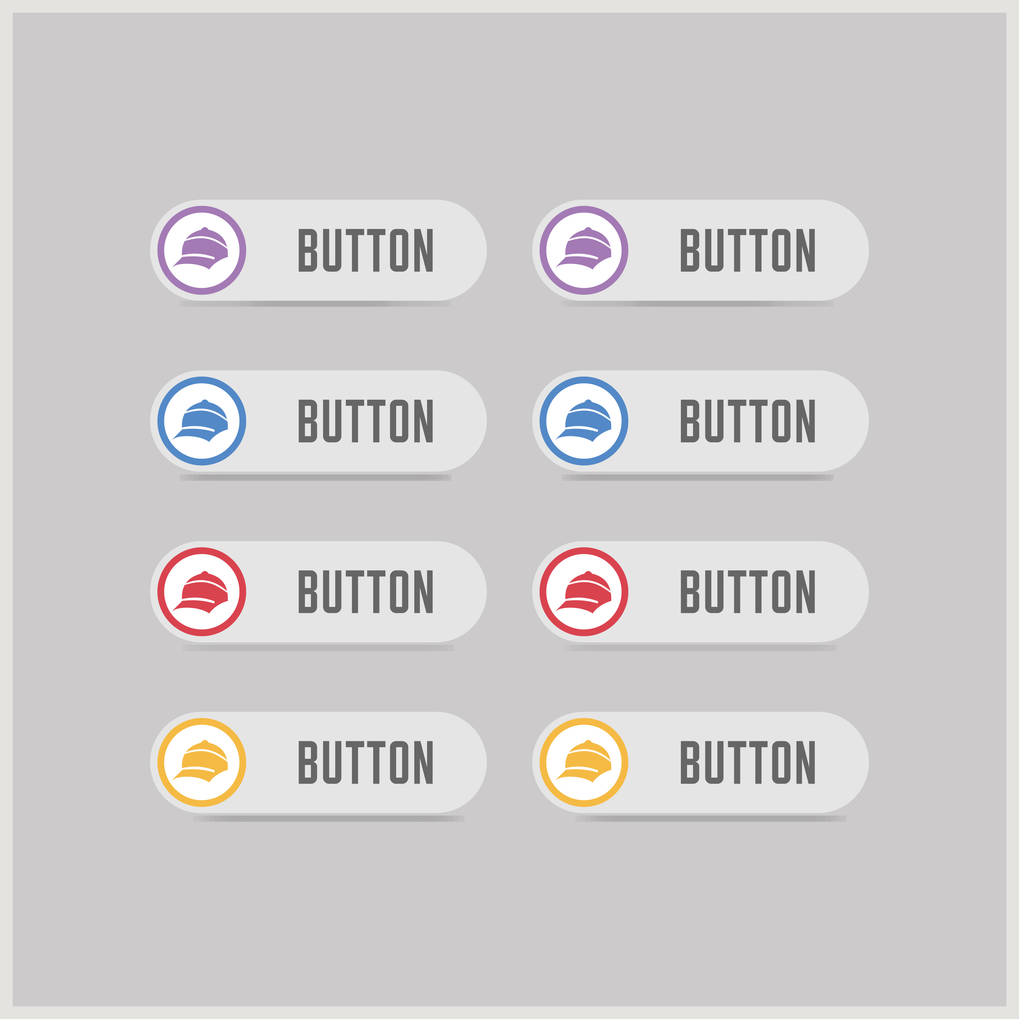 Кнопки Cap Icon
 - Вектор,изображение