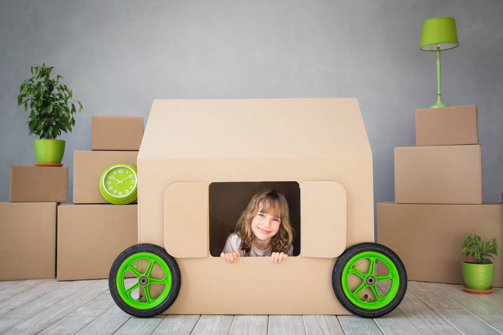 Child New Home Moving Day House Concept - Photo, Image