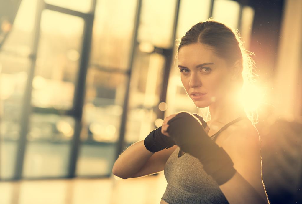 sportswoman ready to fight - Photo, Image