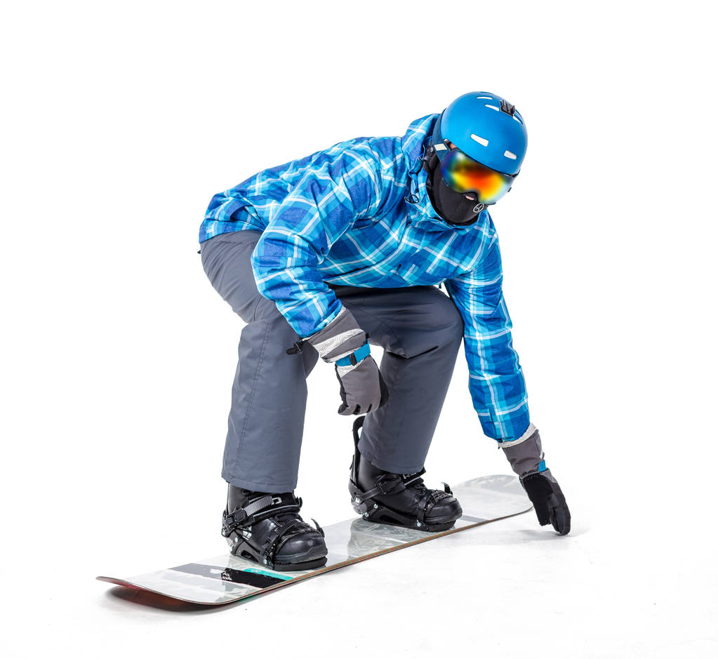 чоловік у спортивному одязі зі сноубордом
 - Фото, зображення
