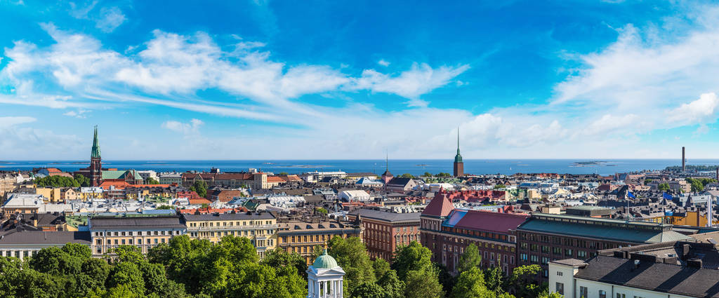 Vista panorâmica de Helsínquia
 - Foto, Imagem