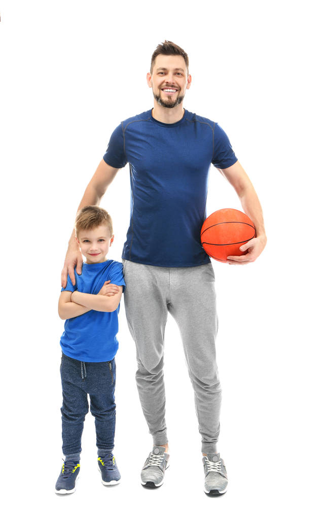 Pohledný muž a syn - Fotografie, Obrázek