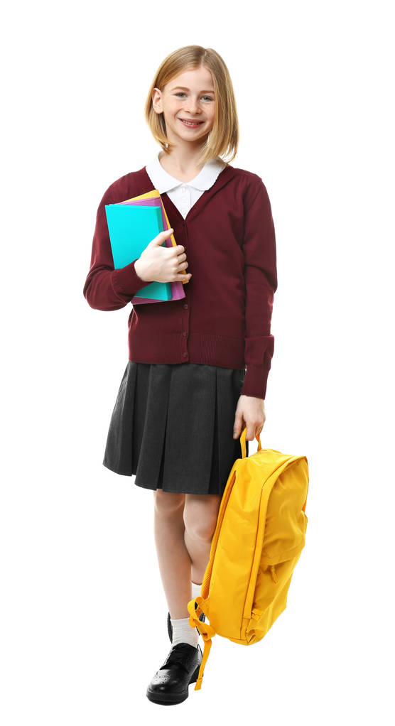 Linda chica en uniforme escolar
   - Foto, Imagen