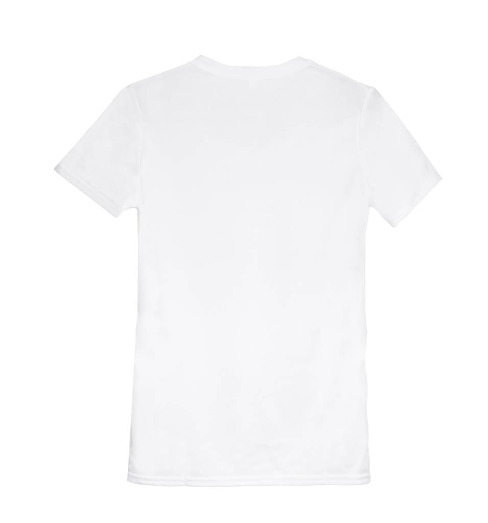 t-shirt donna bianca su appendino
 - Foto, immagini