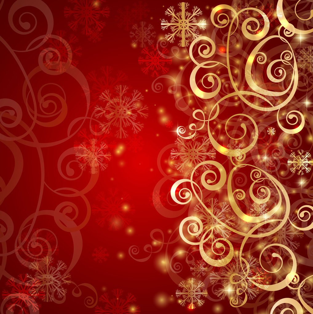 Elegante fondo rojo navidad
 - Vector, imagen