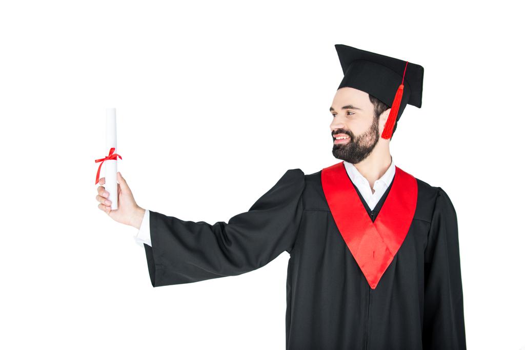Student mit Diplom  - Foto, Bild
