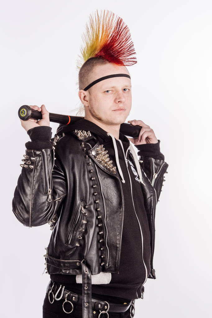 Portret van punk rocker   - Foto, afbeelding