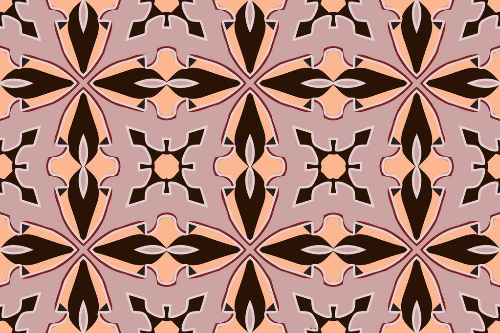 Fond abstrait motif géométrique symétrique dans des tons beige
 - Vecteur, image