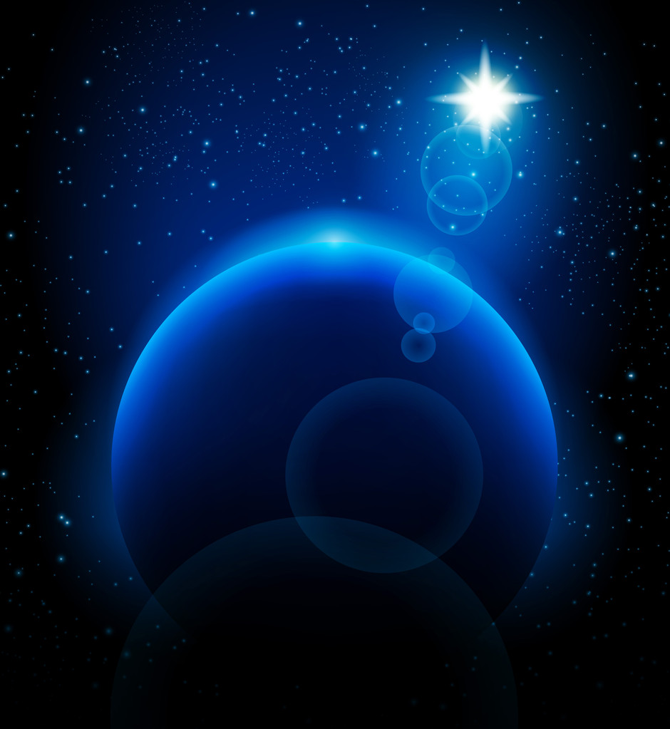 Vecteur étoile et planète
 - Vecteur, image
