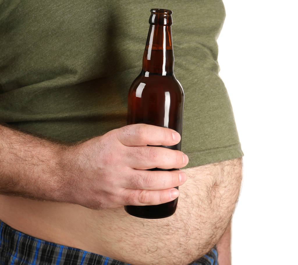 férfi kezében üveg sör - Fotó, kép