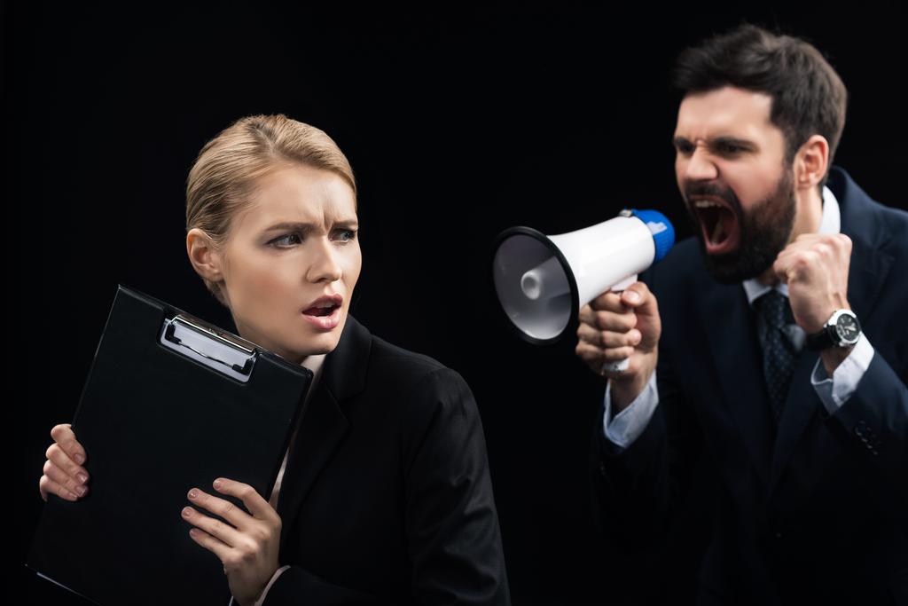 businessman shouting on colleague - Photo, Image