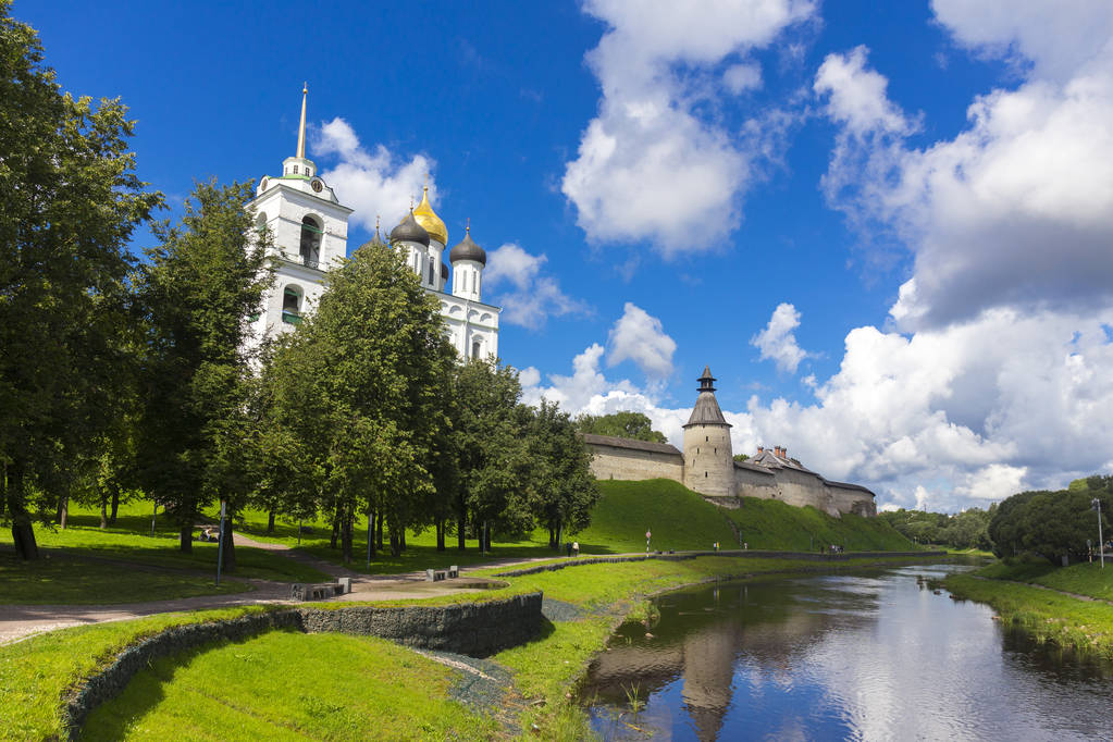 Summer view on Pskov Kremlin - Photo, Image