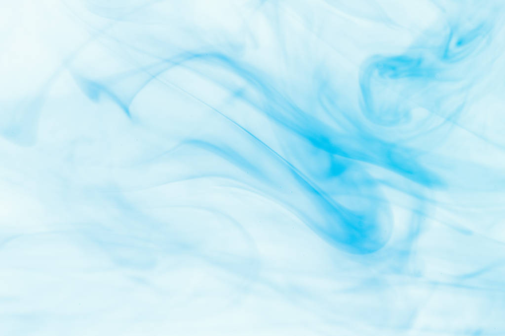 Синий дым абстрактный фон. Цветные чернила или капли краски в воде
. - Фото, изображение