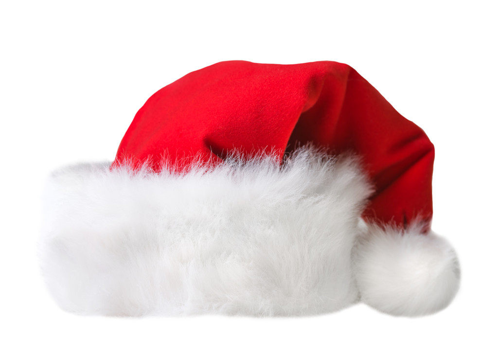 Άγιος Βασίλης κόκκινο καπέλο απομονώνονται σε λευκό - Φωτογραφία, εικόνα