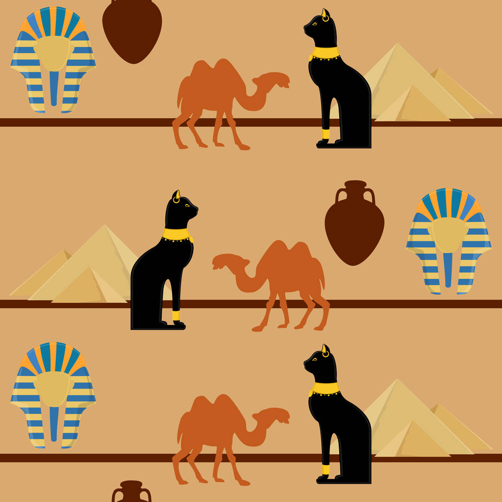 Egypt pyramids pattern - Photo, Image