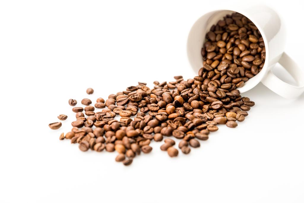 coffee beans in coffee mug - Photo, Image