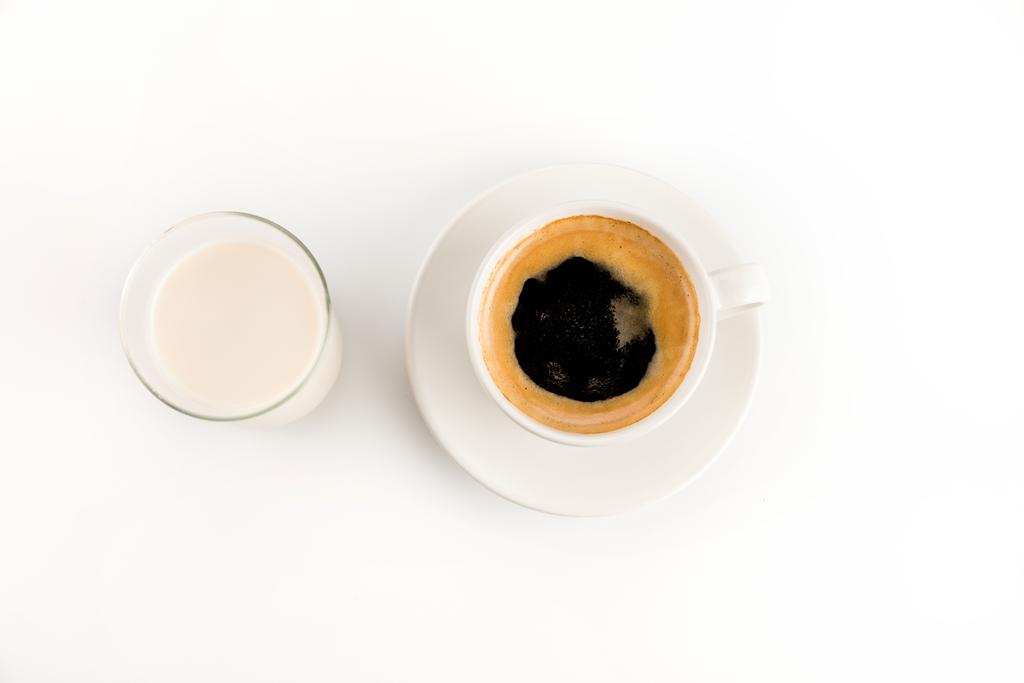 taza de café con leche  - Foto, Imagen