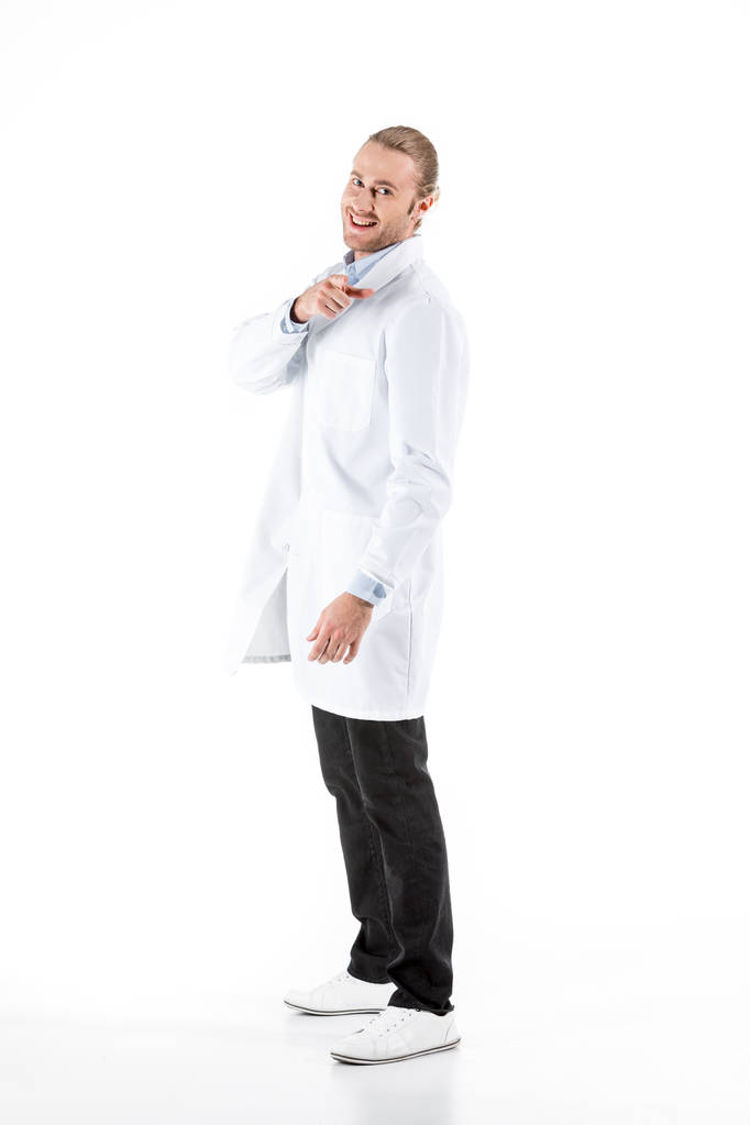 Доктор в белом халате
 - Фото, изображение