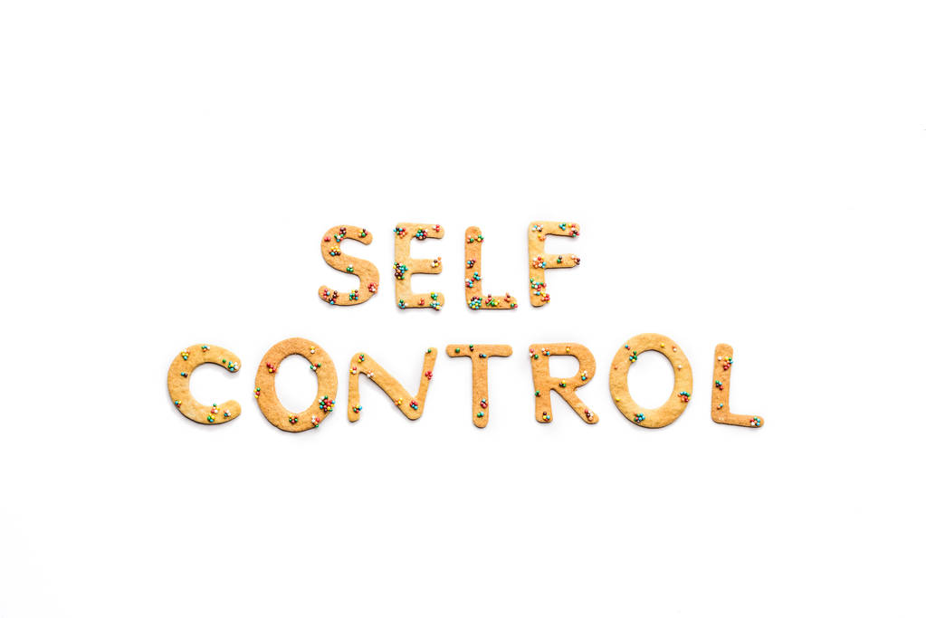 Letras de autocontrol de dulces
  - Foto, imagen