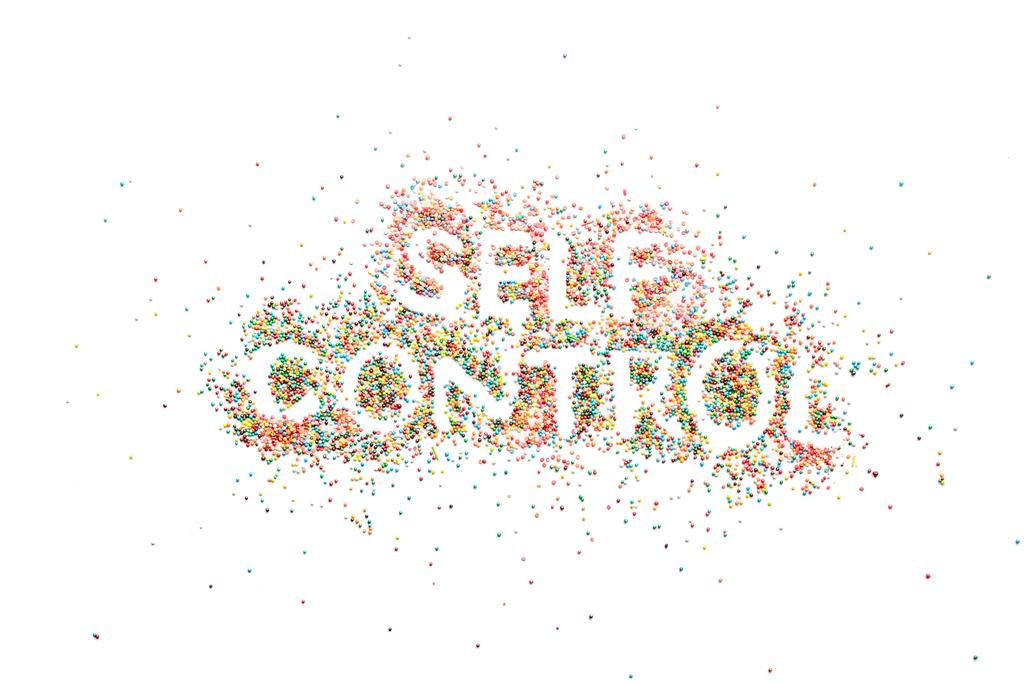 Letras de auto-controle de doces
  - Foto, Imagem