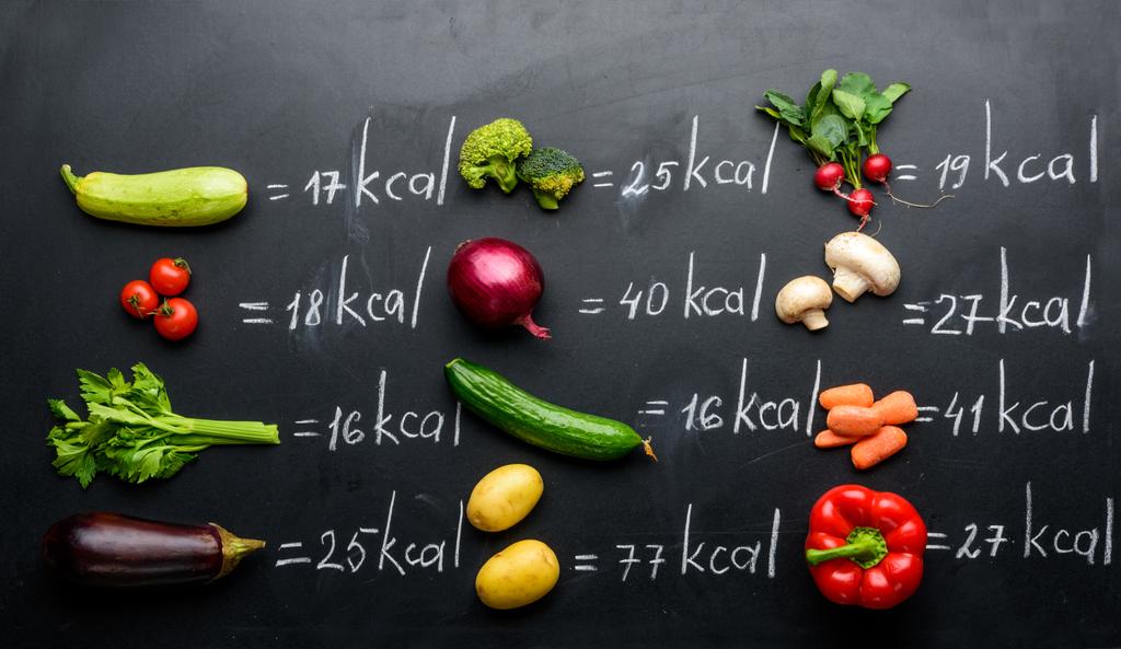 friss zöldségek és a kalória táblázat - Fotó, kép