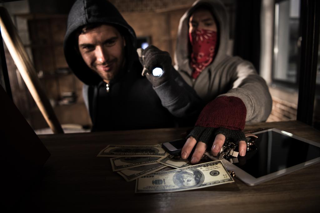 Robbers stealing money - Photo, Image