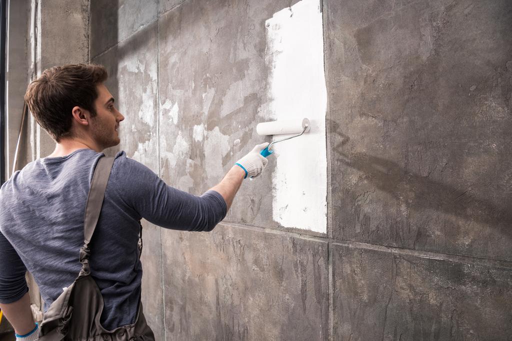 man painting wall - Photo, Image