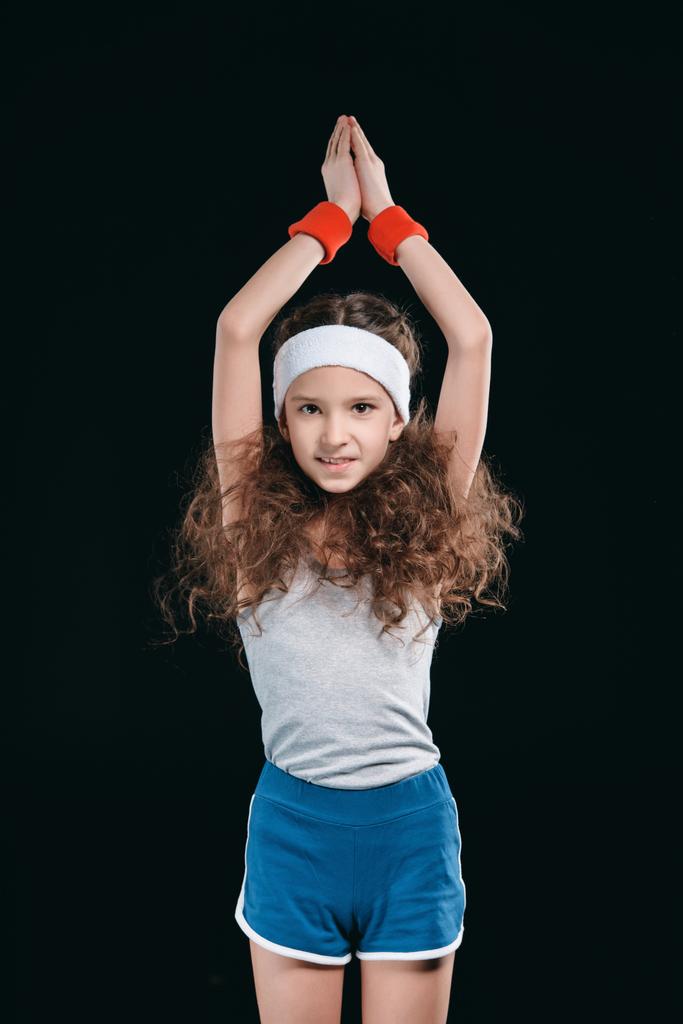 Mädchen posiert in Sportkleidung - Foto, Bild