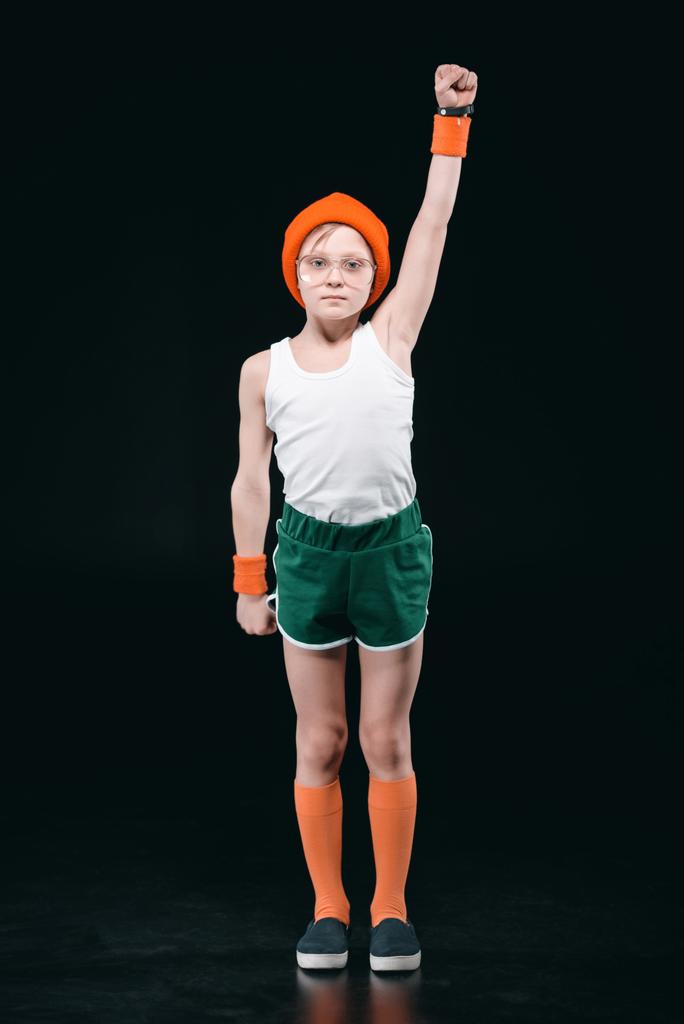 Junge in Sportkleidung beim Sport  - Foto, Bild