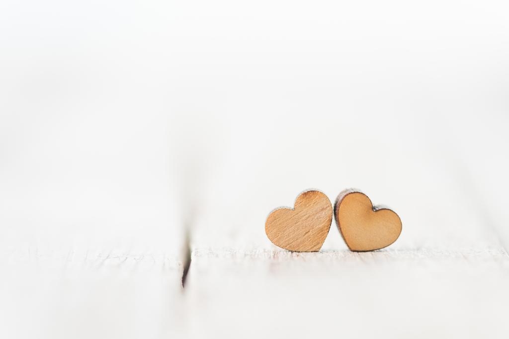 Wooden hearts symbols - Photo, Image