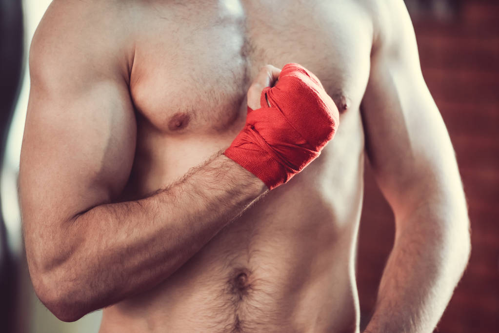 Bonito boxeador barbudo
 - Foto, Imagem