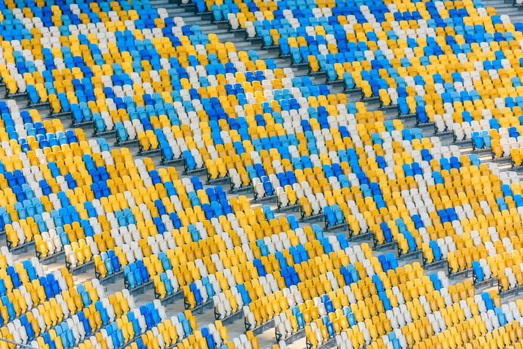 rows of stadium seats  - Photo, Image