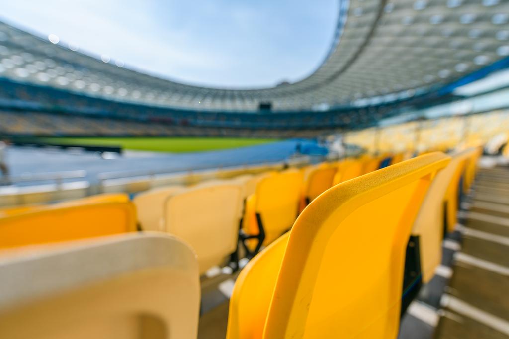 selective focus of stadium seats - Photo, Image